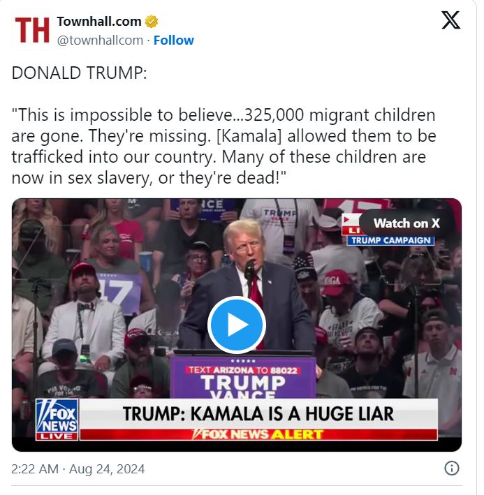 325,000 Saknade Barn