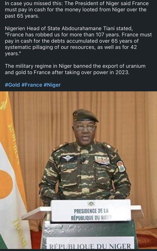 Niger Kräver Betalt För 107 Års Franskt Tjuveri