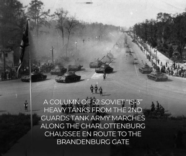 Allierad Militärparad I Berlin 1945 09 07