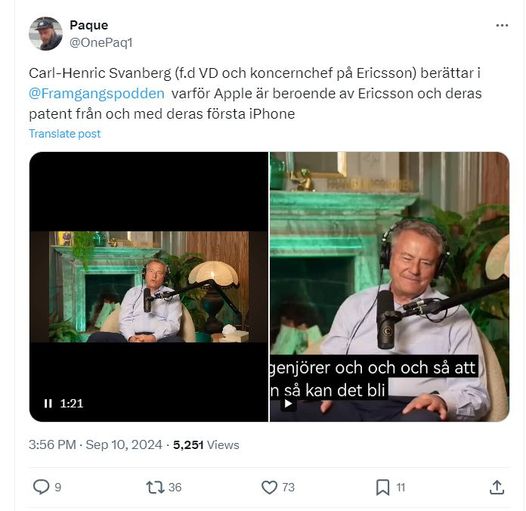 Berättat Apple-Beroende