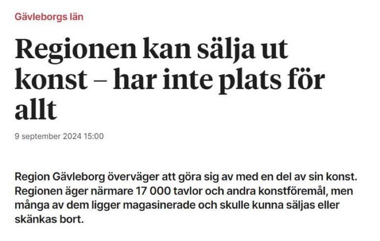 Konstplatsproblem I Gävleborg