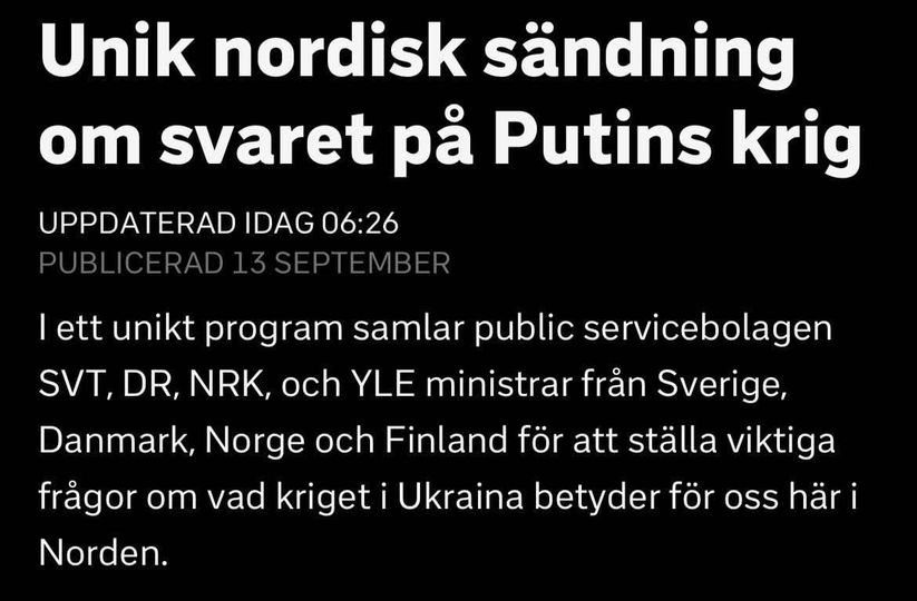 Sammanfattande Medialt Samlat Ministermöte