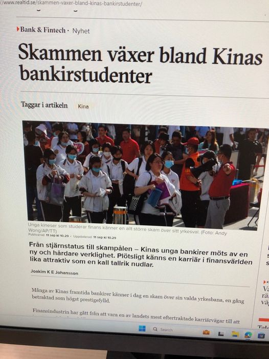 Kinesiskt Växande Bankirstudentsskam..