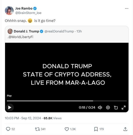 Trump Adresserar Crypto