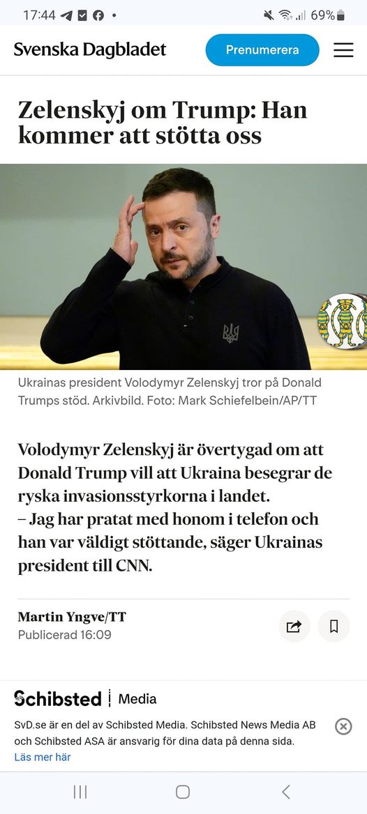 Zelensky Övertygad Om Trump-Stöd