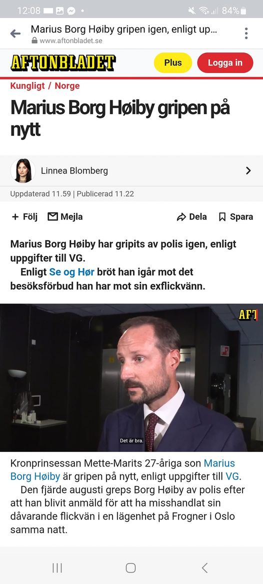 Besöksförbudsbrytande Marius