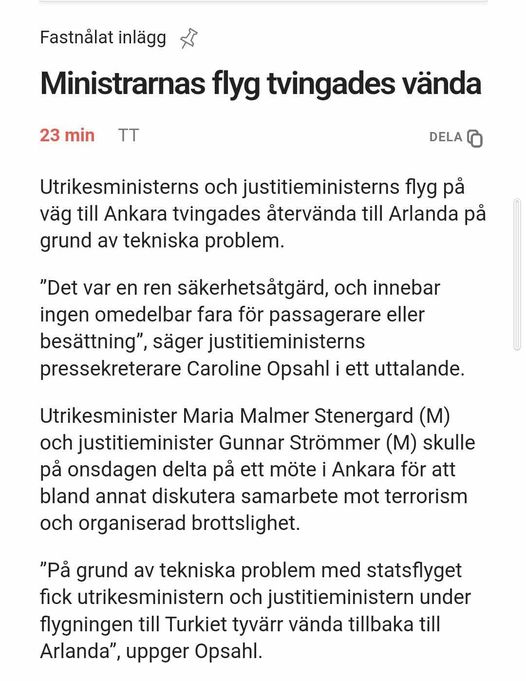 Ministerplan Tvingat Att Vända