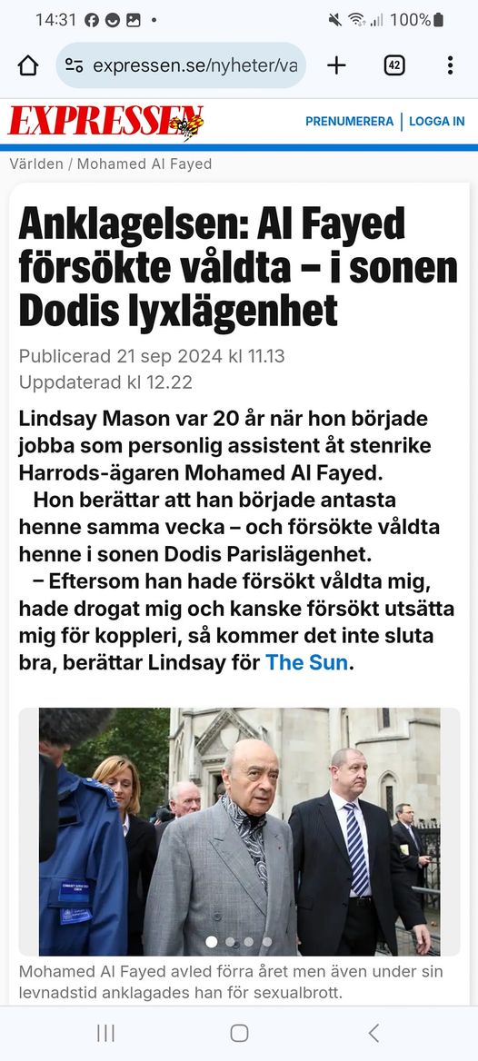 Våldtäktsanklagelser Mot Mohamed Al Fayed