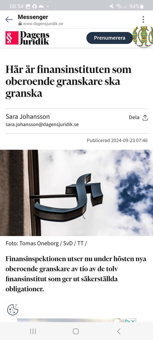 Oberoende Finansinstitutionsgranskare Utsedda Av FI