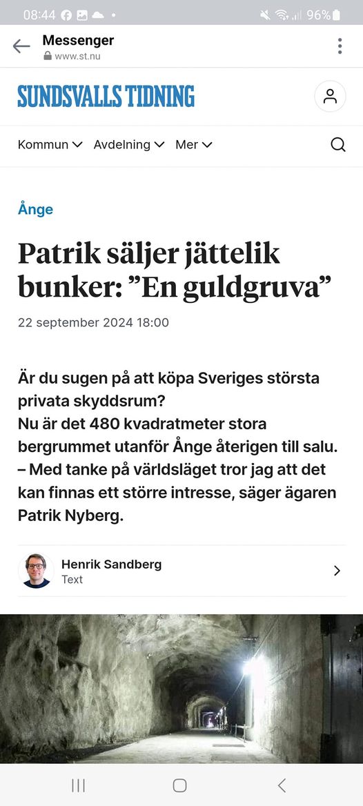 Bergrum Till Salu Utanför Ånge..
