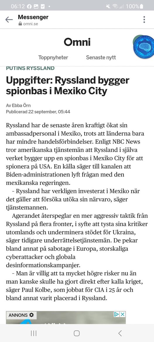 Rysk Spionverksamhet I Mexico..