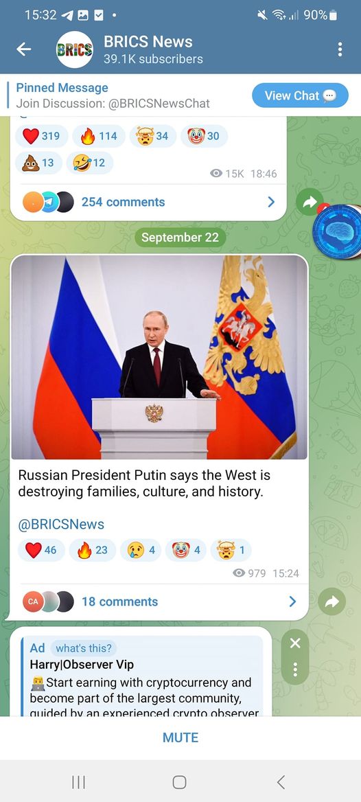 Putin: Väst Förgör Familjer, Kulturer & Historia