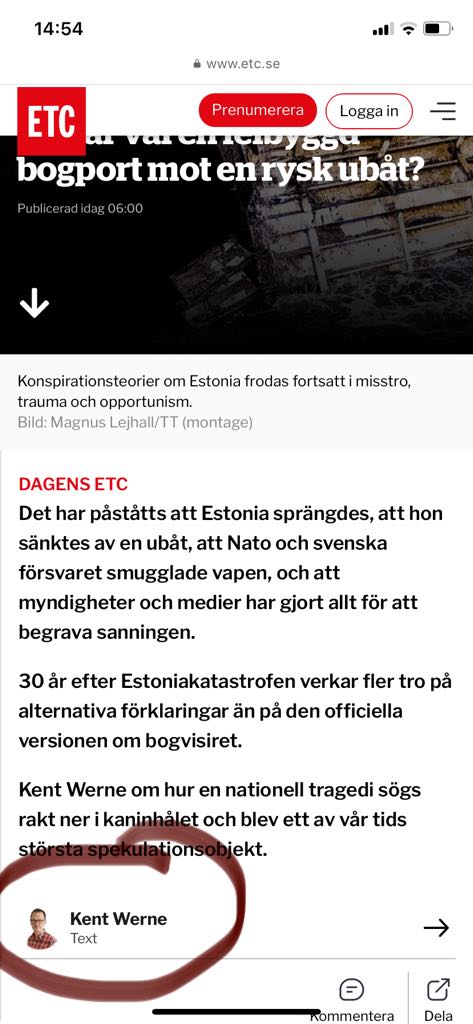 Kent Werne & Estonia