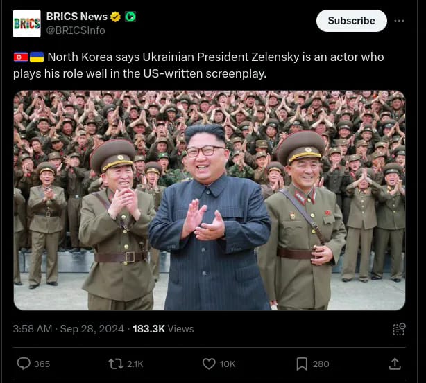 Nordkoreansk Zelensky-Kommentar