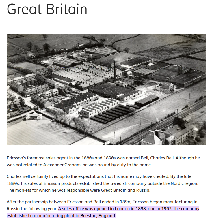 Bildpassande Ericssonhistoria