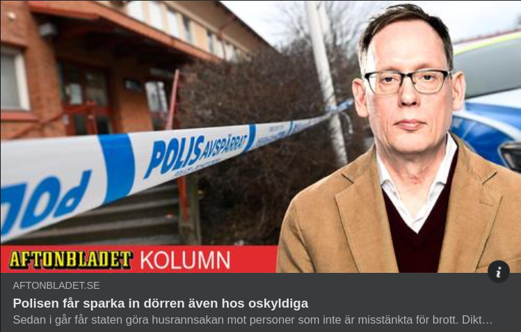 Husrannsakan Utan Brottsmisstanke I Det Svenska Rättssystemet