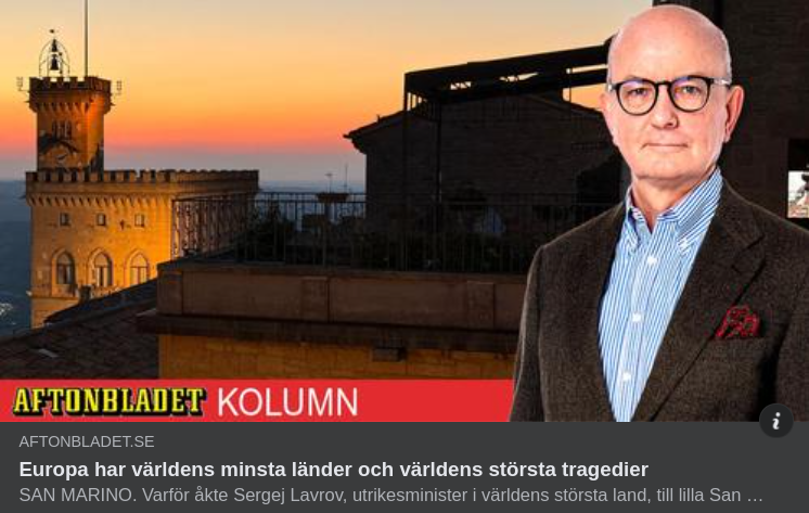 San Marino & Ryssland Av Kadhammar