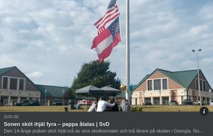 Pappa Åtalad För Sonens Skolskjutning