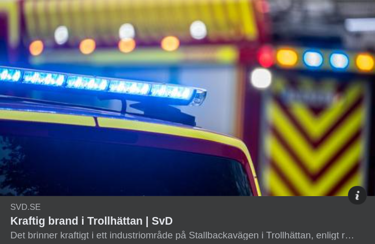 Batteribrand I Trollhättan Igen