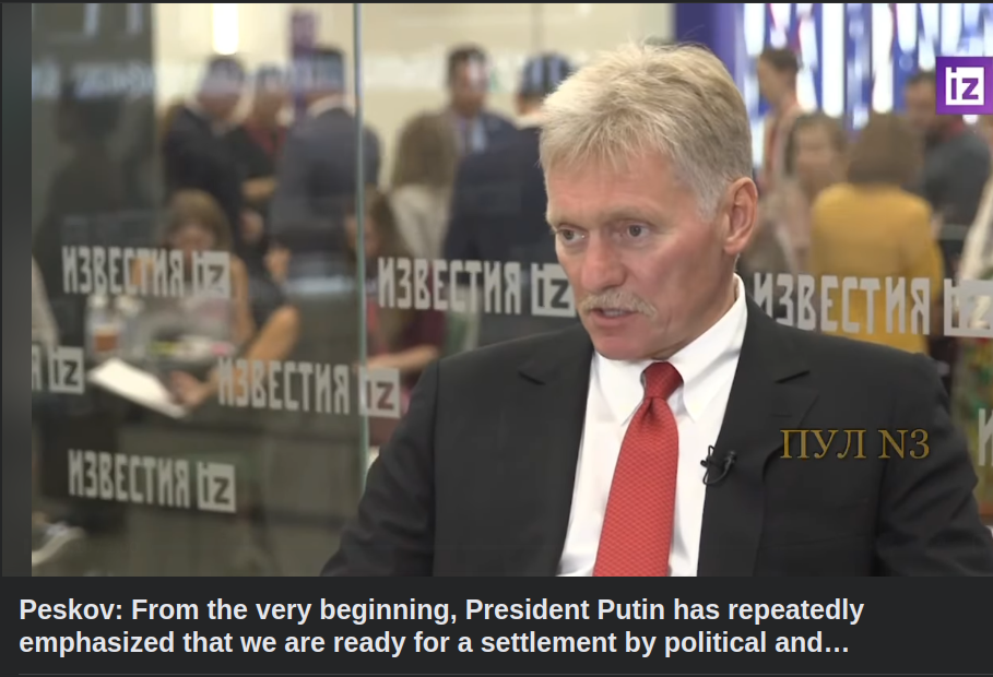 Peskov Om Rysslands Militära Specialoperation