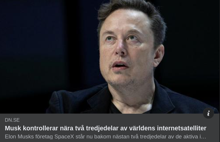 Oplanerat Satellitkontrollerande Musk