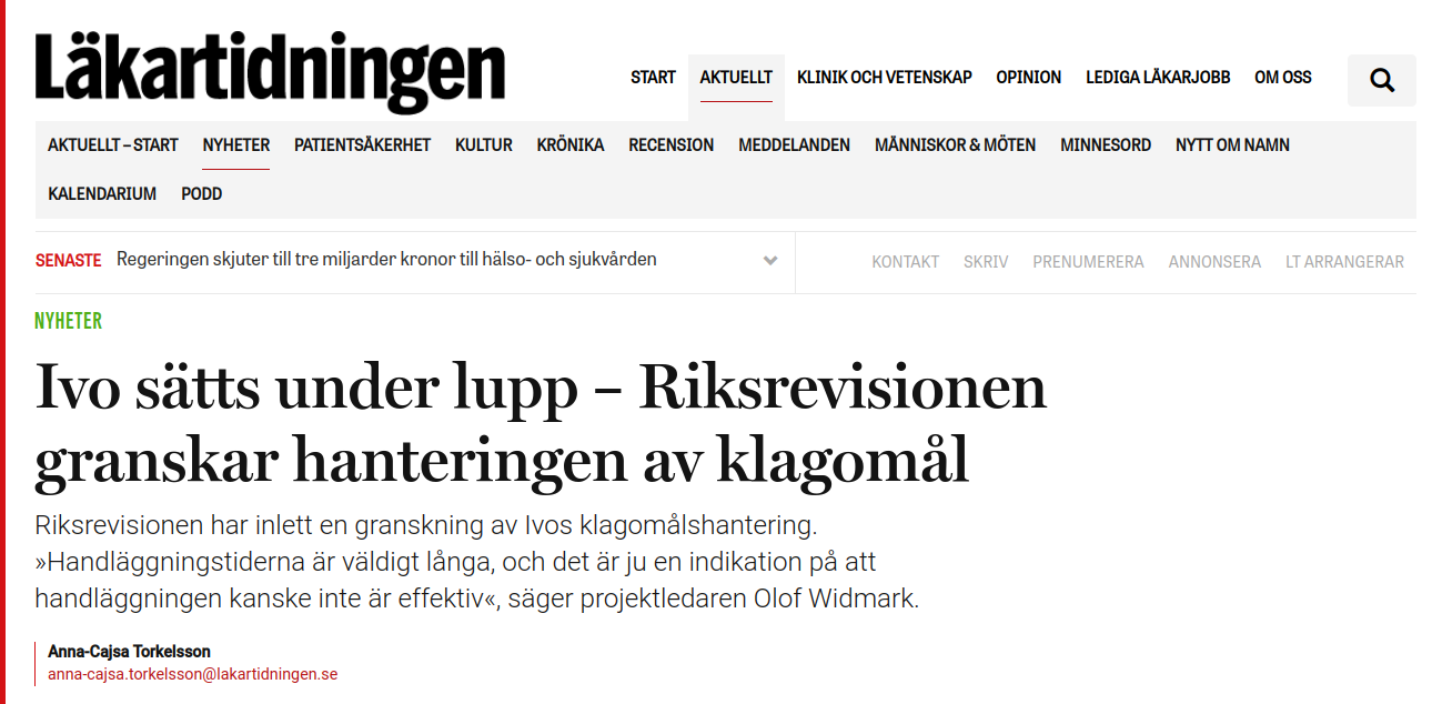 Ivo Under Riksrevisionslupp