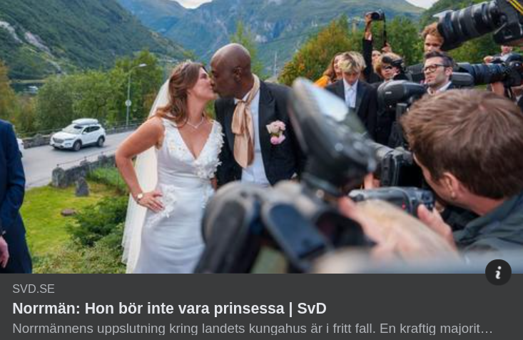 Fallande Norsk Kunglig Popularitet