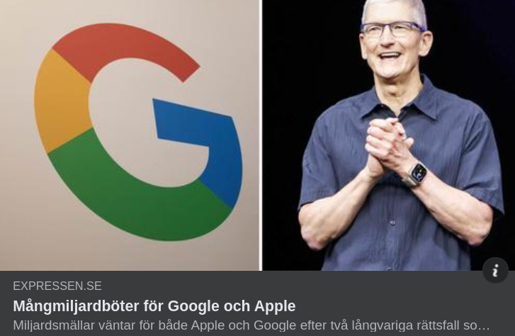 Mångmiljardböter För Google & Apple