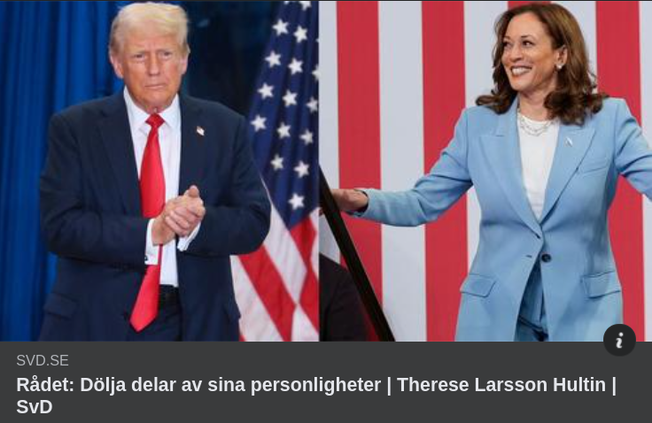 Personlighetsdöljande Presidentkandidatsråd I SvD