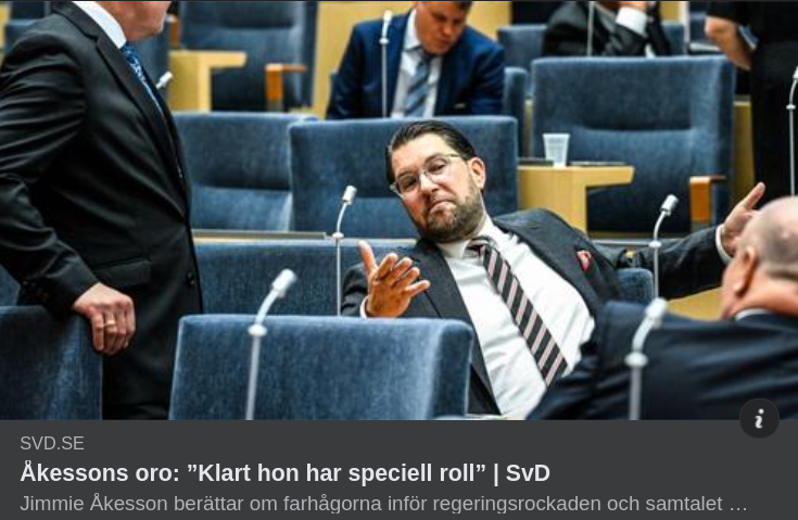 SD-Oro Över Ministerbyte
