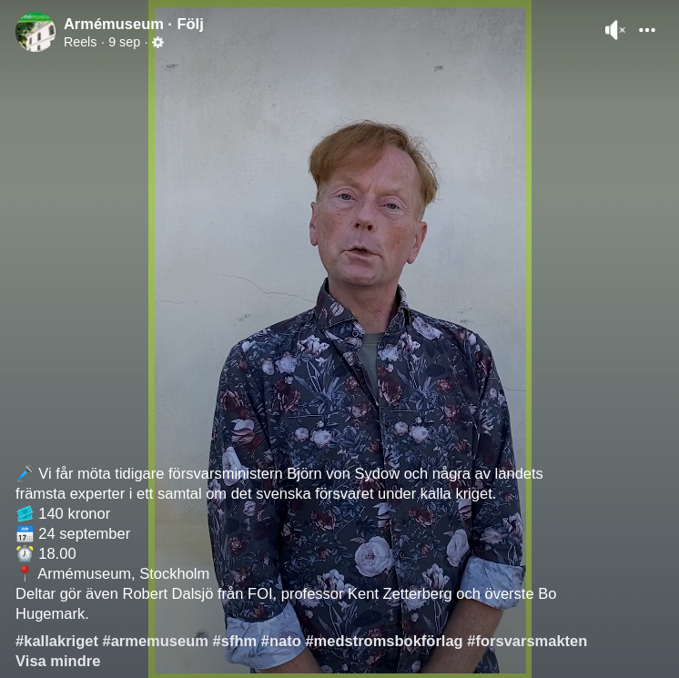 Samtal Om Sveriges Försvar Under Kalla Kriget..