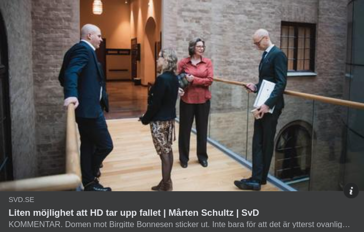 I SvD Efter Bonnesens Dom