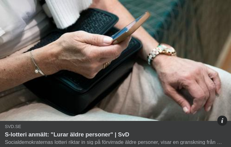 S-Lotteri Lurar Äldre
