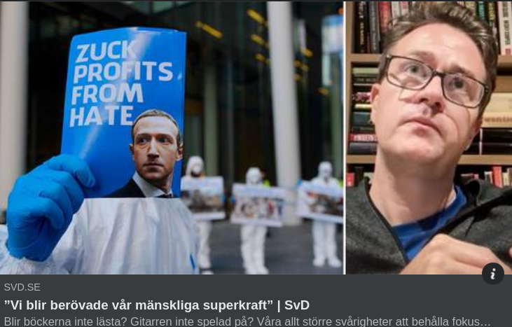 Fokuseringsförmåga & Uppmärksamhetskris I SvD