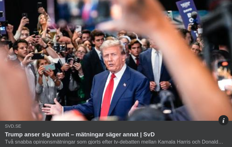 Trumps Vinnande Debattsyfte