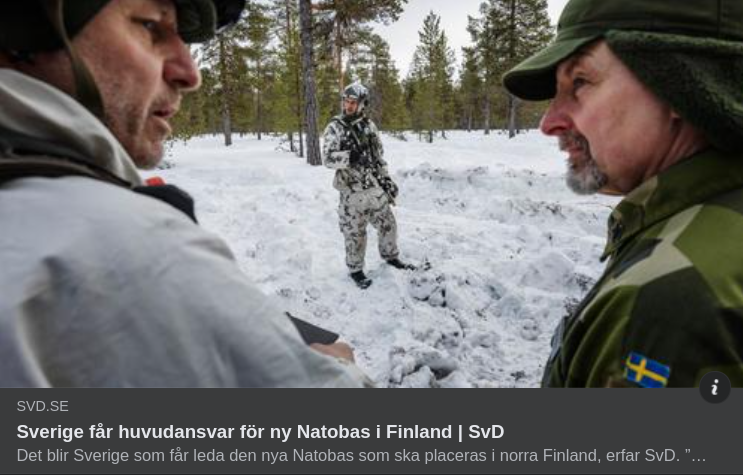 Svenskt Huvudansvar För Finsk Natobas