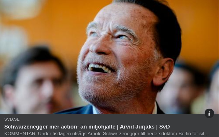 Arnold Hedersdoktor I Berlin För Klimatarbete