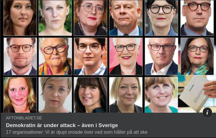 17 Svenska Djupt Demokratioroade Organisationer