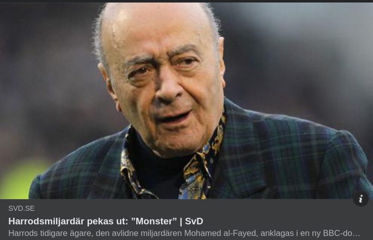 Monsterutpekad Harrodsmiljardär