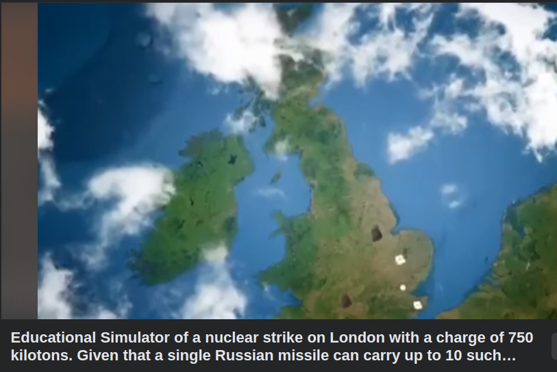 Kärnvapenattackssimulation Mot London
