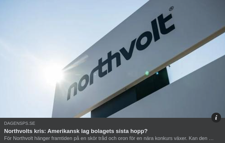 Northvolt & Amerikanskt Laghopp