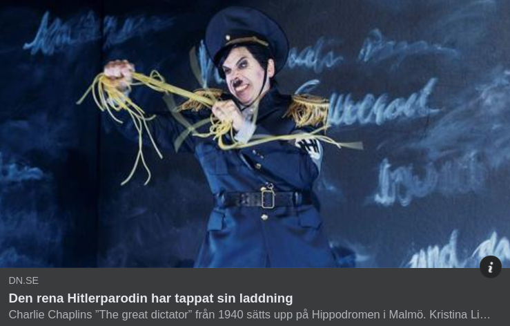 Diktatorn Teaterrecenserad I DN