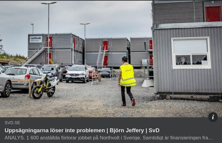 Tydliggörande Northvolt