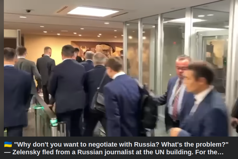 Zelensky Flyr Från Rysk Journalist