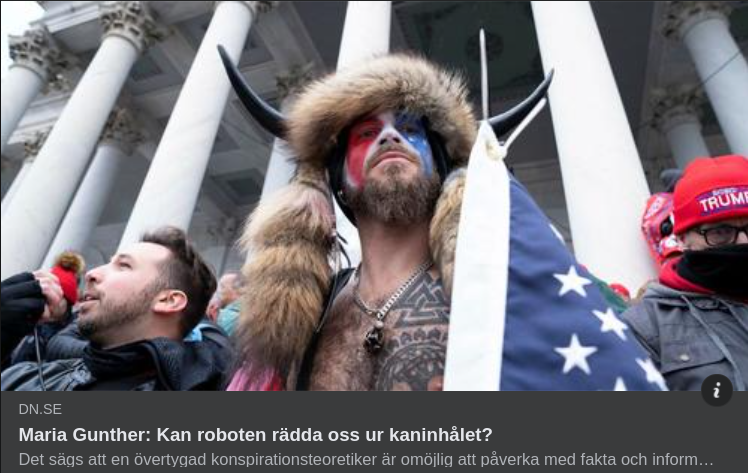 Kaninhålsräddande Robot I DN
