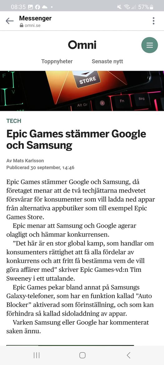 Google & Samsung Stämda