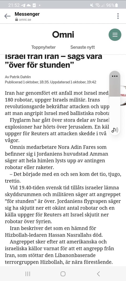 Iran-Robotar Mot Israel..