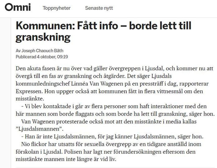 Info Borde Lett Till Granskning I Ljusdal