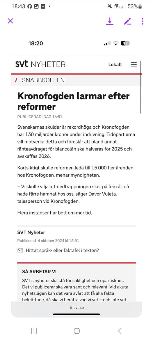 Kronofogdelarm Efter Reformer