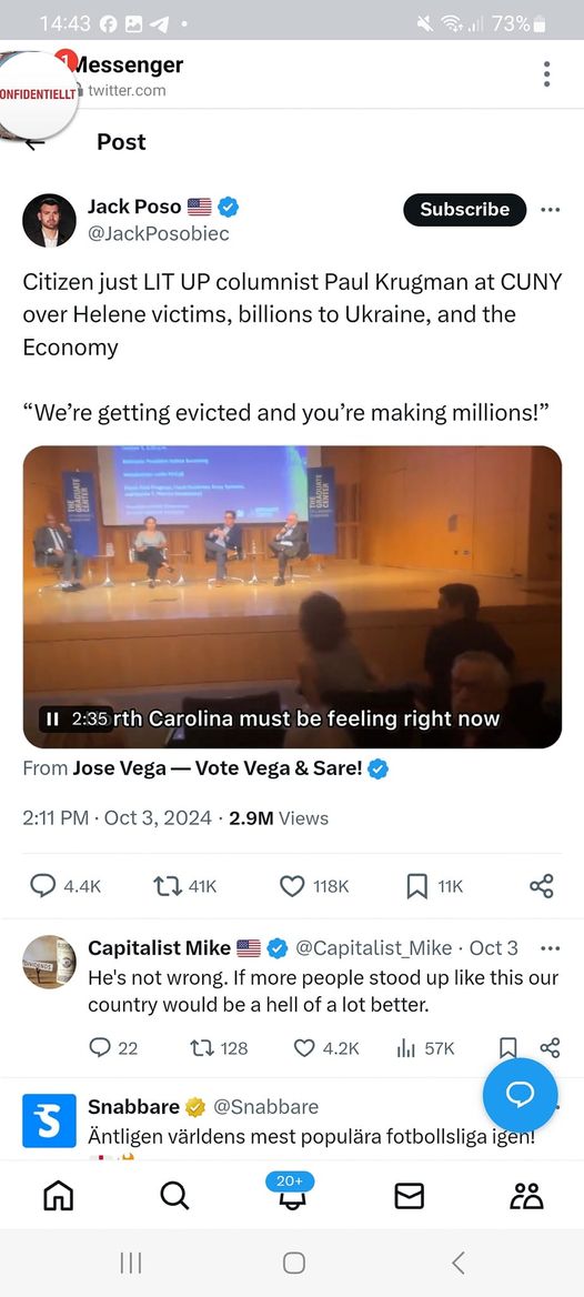 Krugman & Ifrågasättande Åhörare